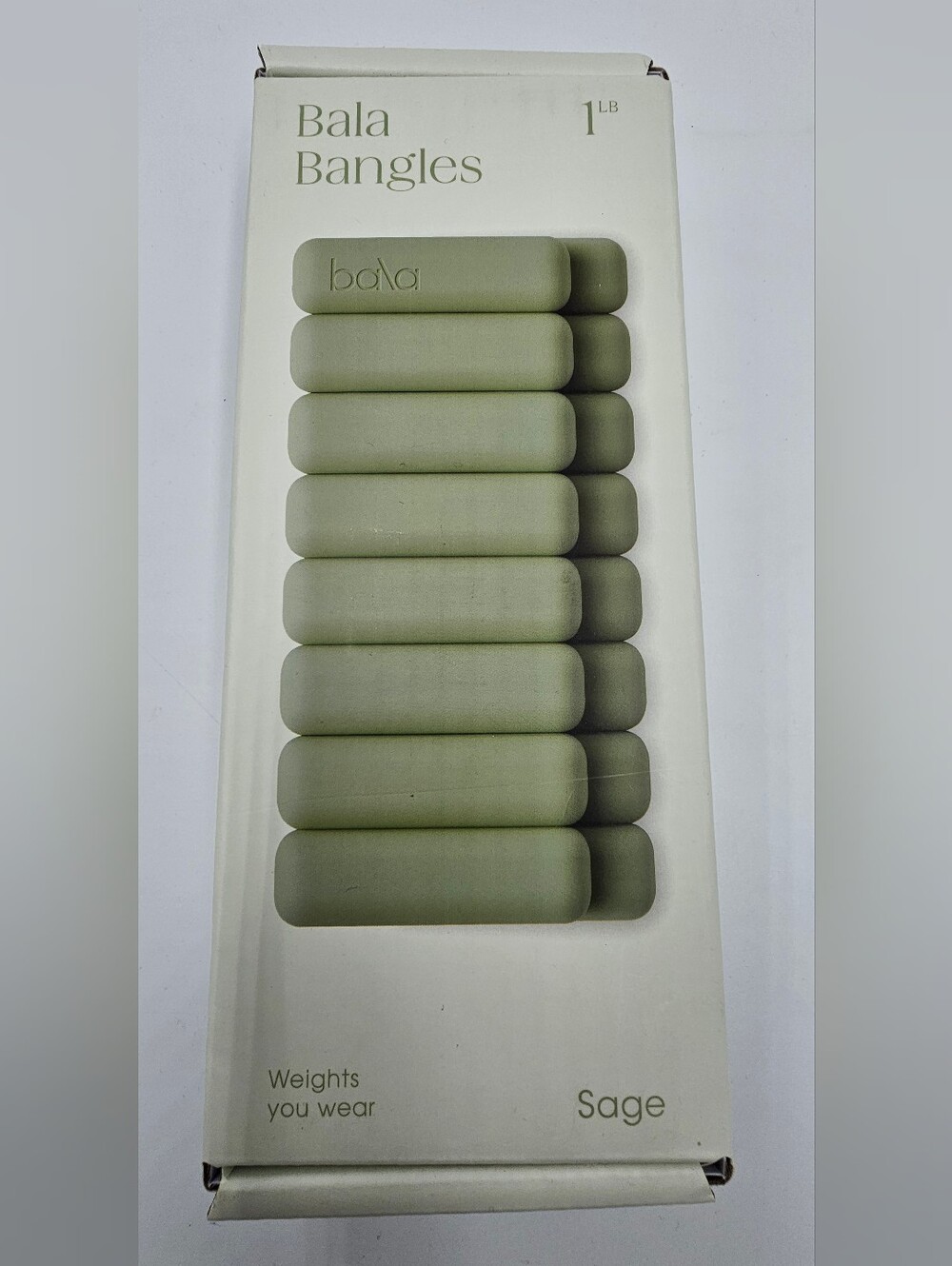 BALA Bangles SAGE GREEN 2 X 1 Lb Each Wrist & Ankle Weights BRAND NEW SEALED